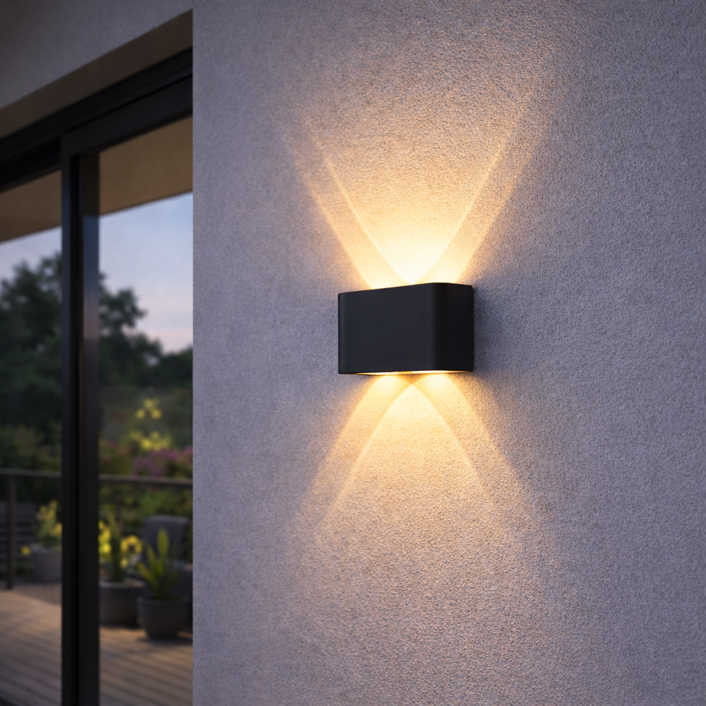 LED Minimalist Up Down Wall Light - Waterproof Aluminum Sconce