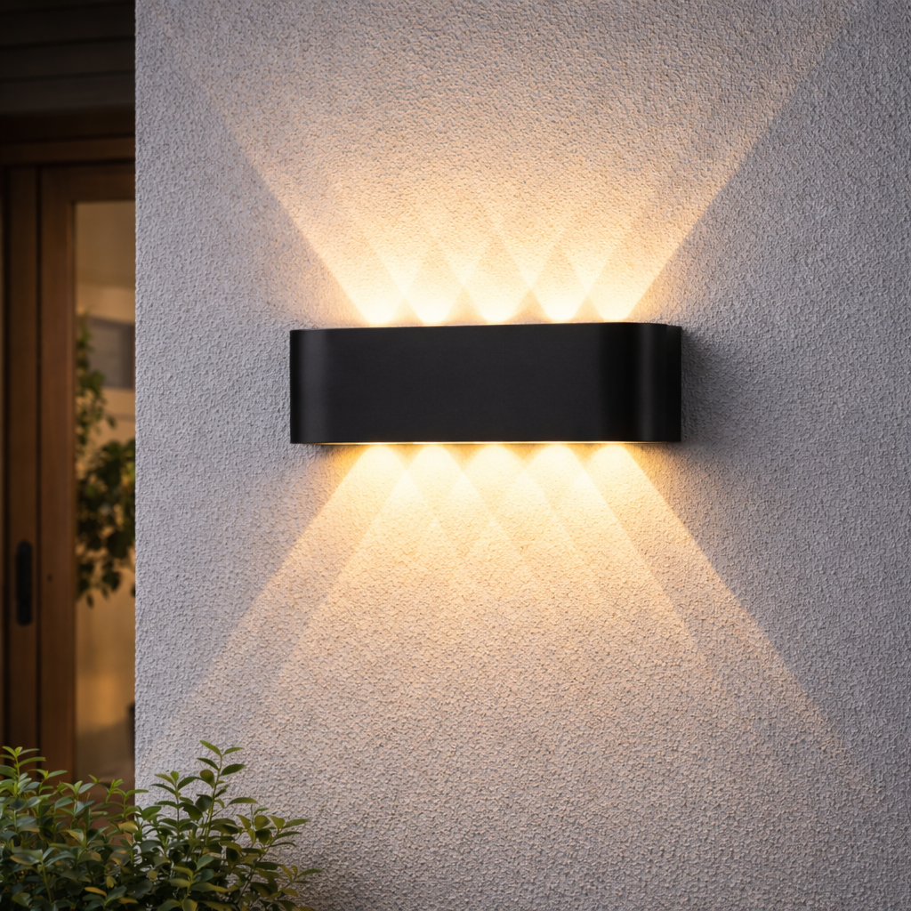LED Minimalist Up Down Wall Light - Waterproof Aluminum Sconce