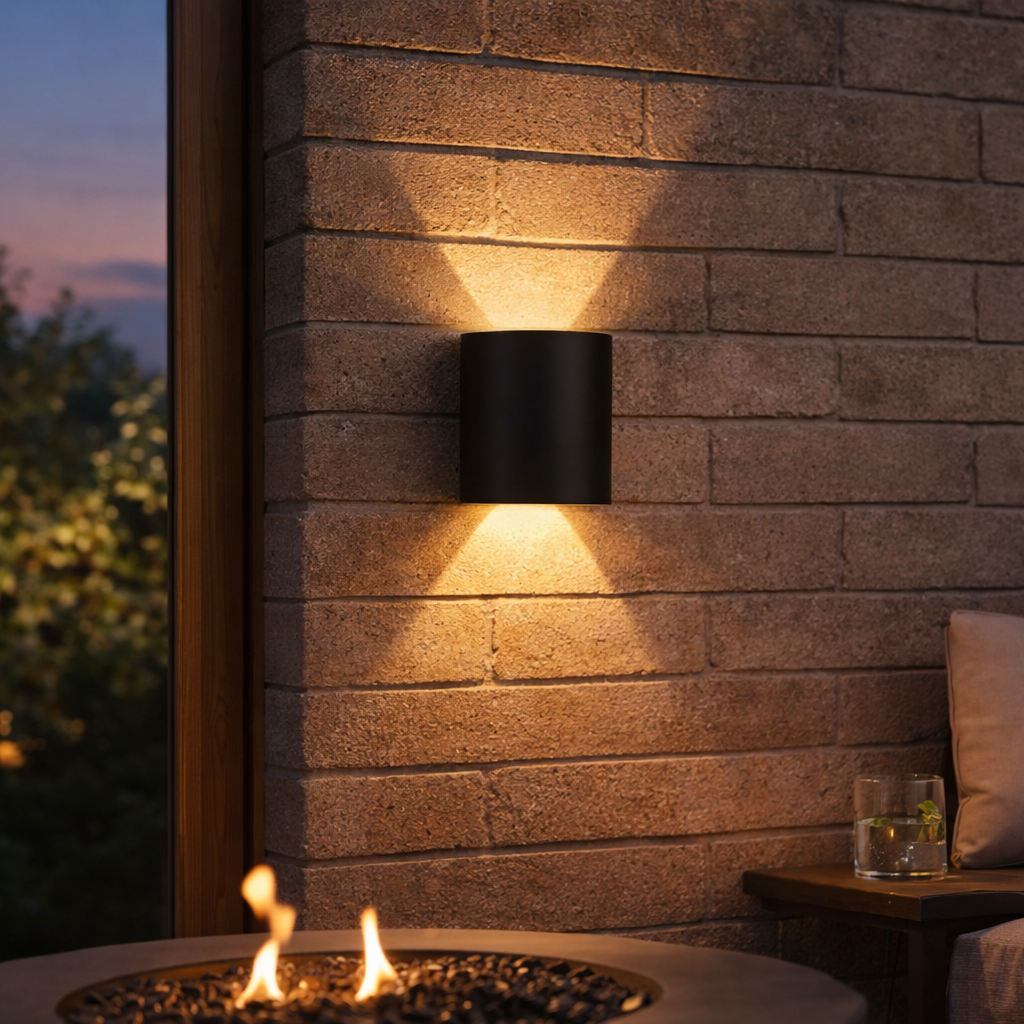 Modern LED Up Down Wall Light Sconce for Indoor Outdoor Use
