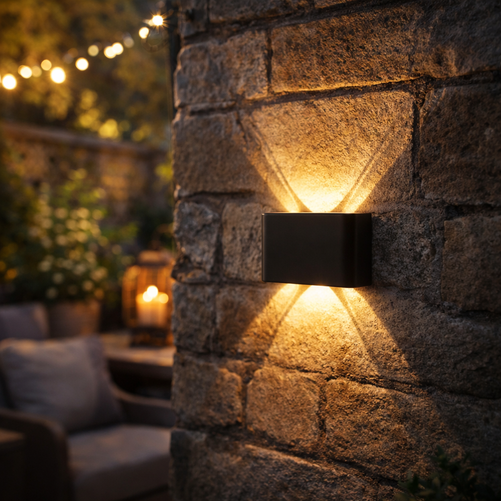 Modern LED Up Down Wall Light Sconce for Indoor Outdoor Use