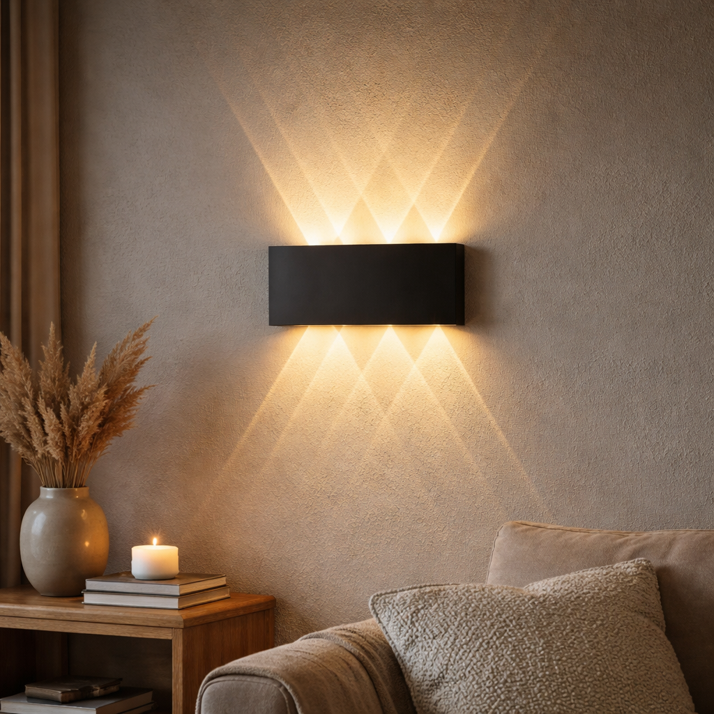 Modern LED Up Down Wall Light Sconce for Indoor Outdoor Use