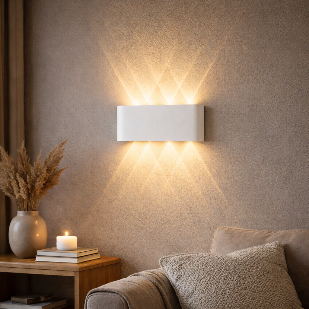 Modern LED Up Down Wall Light Sconce for Indoor Outdoor Use