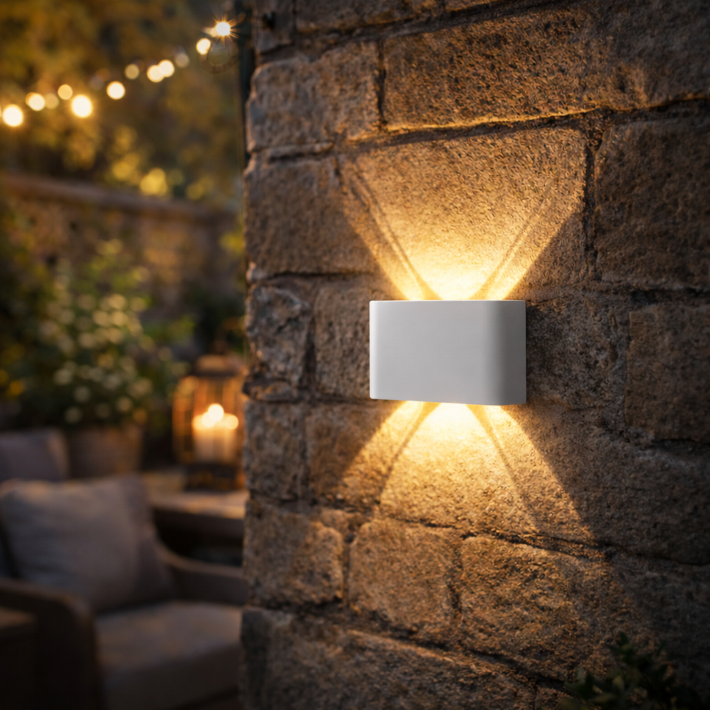 Modern LED Up Down Wall Light Sconce for Indoor Outdoor Use