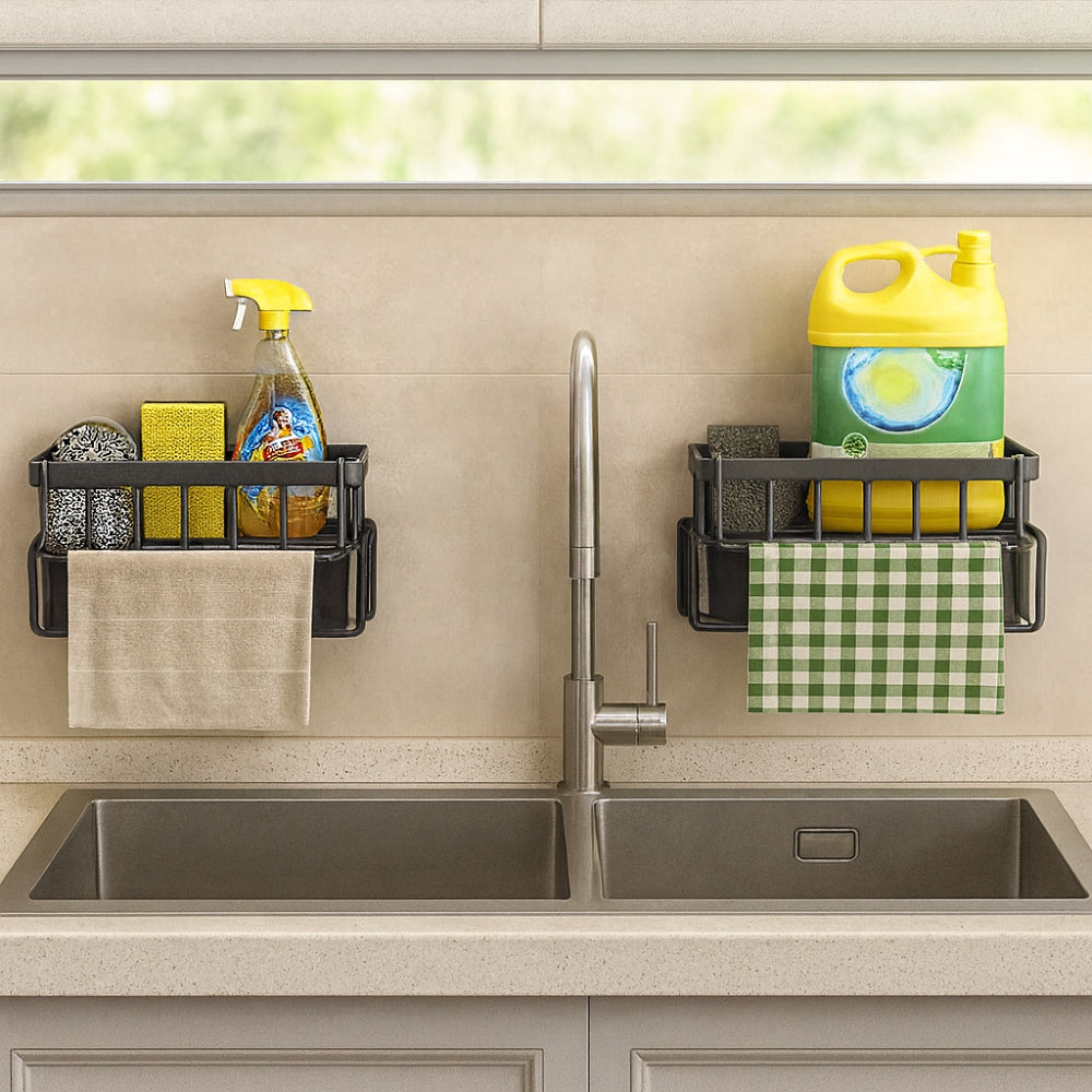 Wall Mounted Modern Sponge and Soap Rack