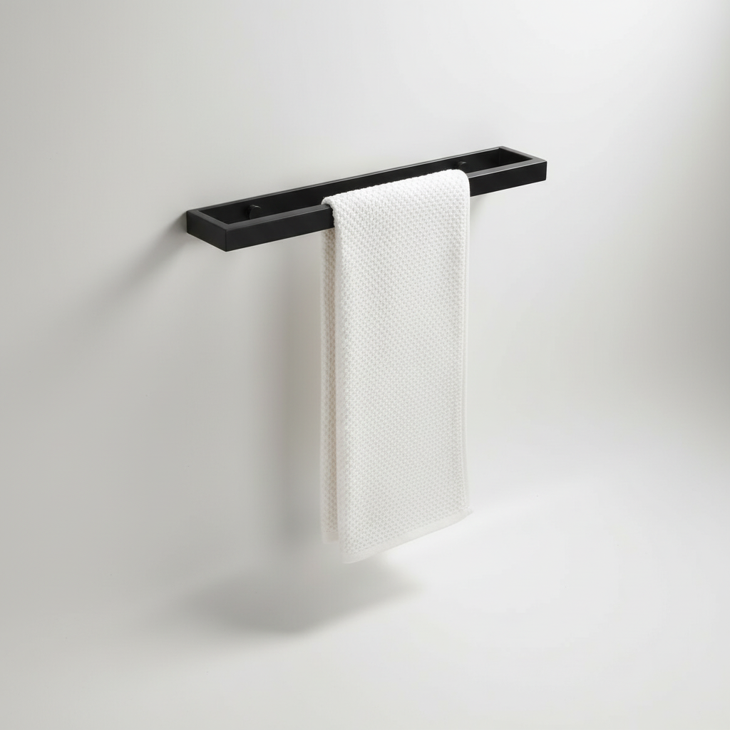 Stainless Steel Wall-Mounted Towel Holder - Space-Saving Design