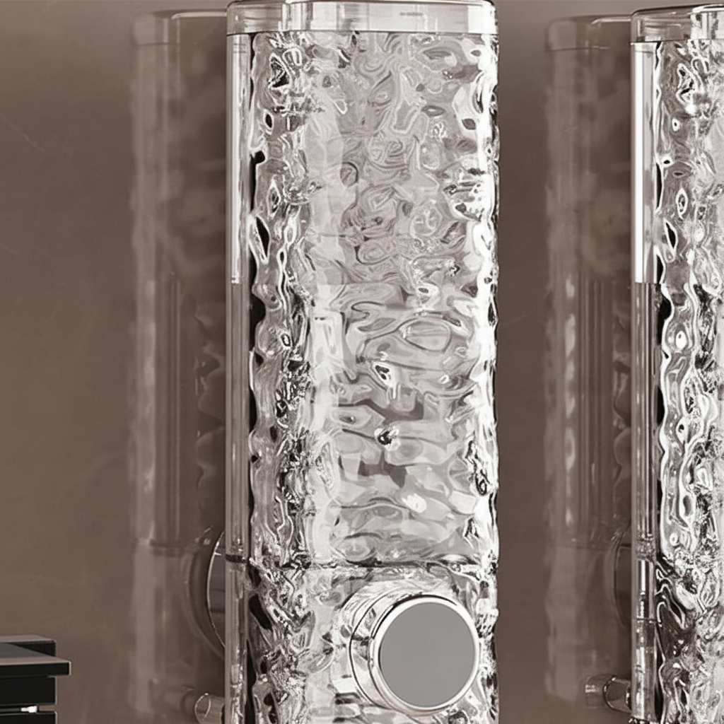Wall-Mounted Soap Dispenser with Suction Cup Holder