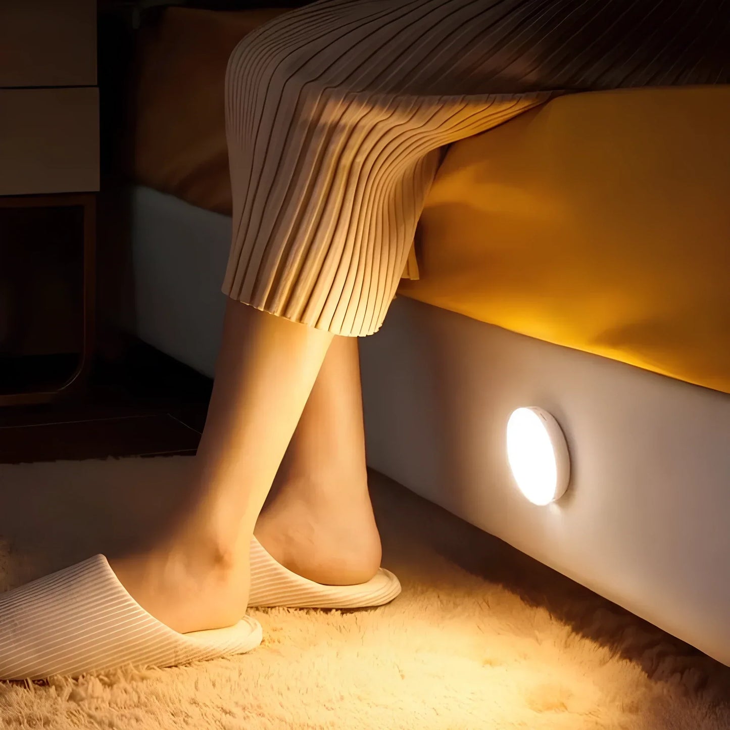 LED Motion Sensor Wall Lamp - Rechargeable Night Light