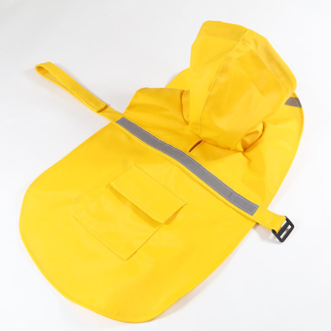 Waterproof Dog Rain Jacket with Reflective Tape