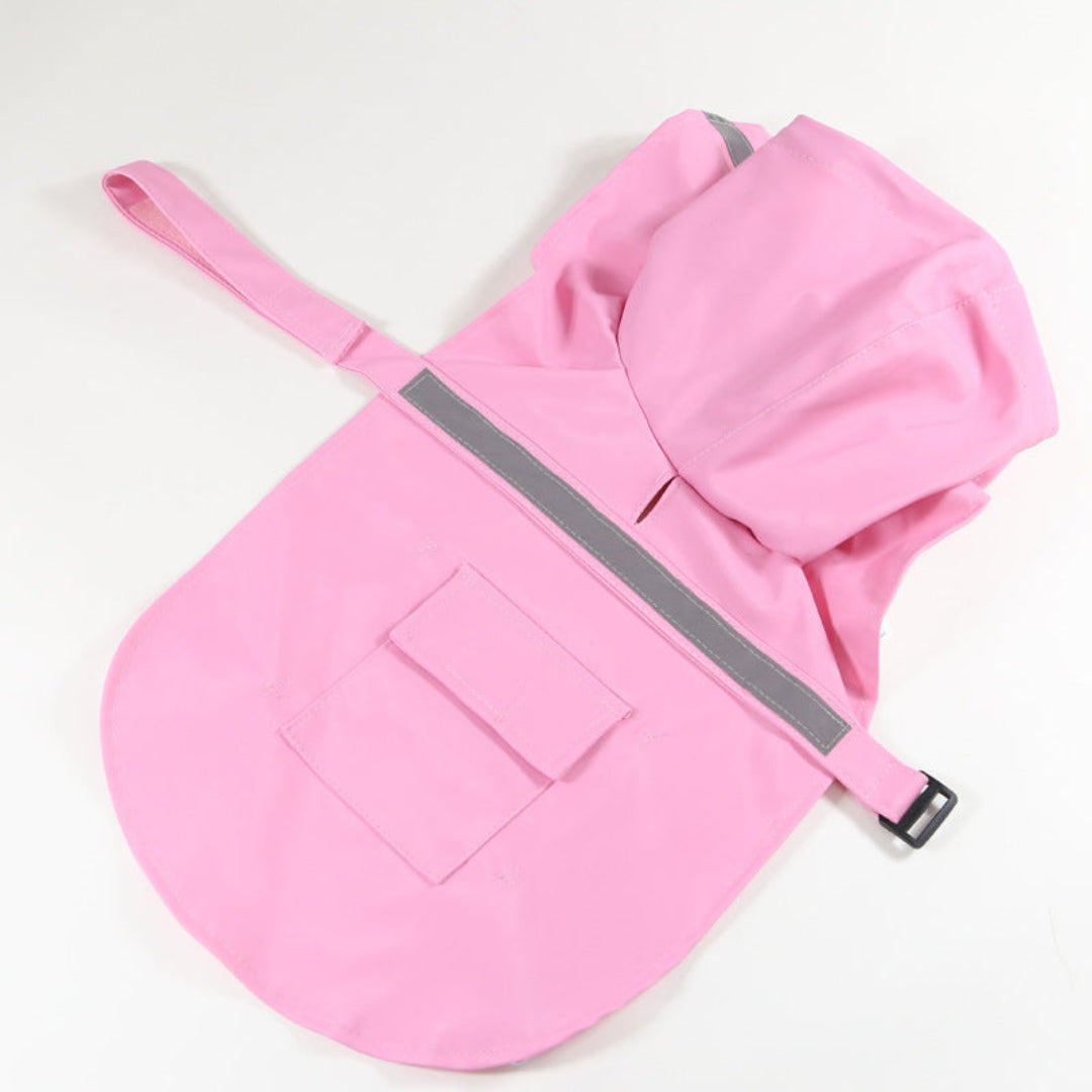 Waterproof Dog Rain Jacket with Reflective Tape
