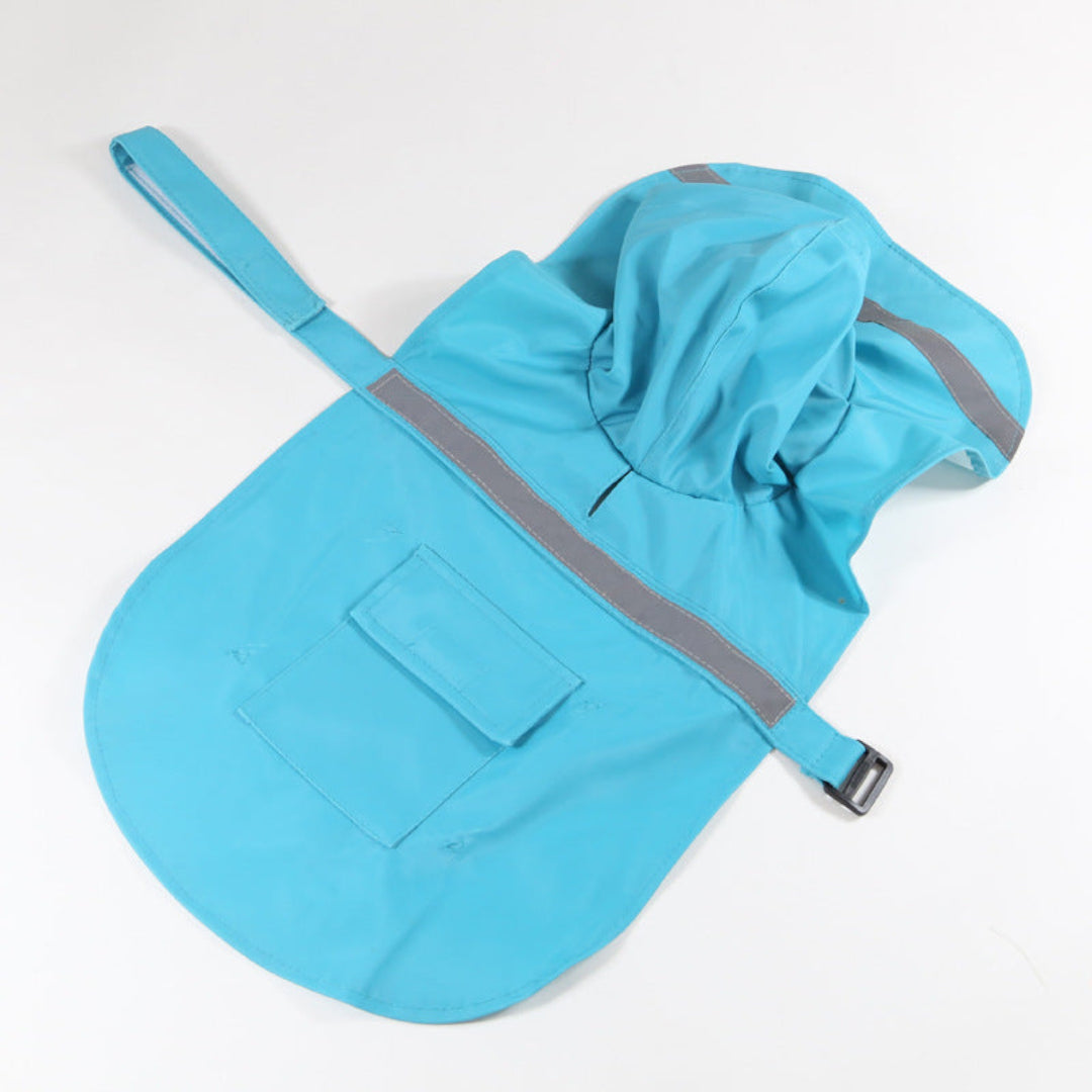 Waterproof Dog Rain Jacket with Reflective Tape