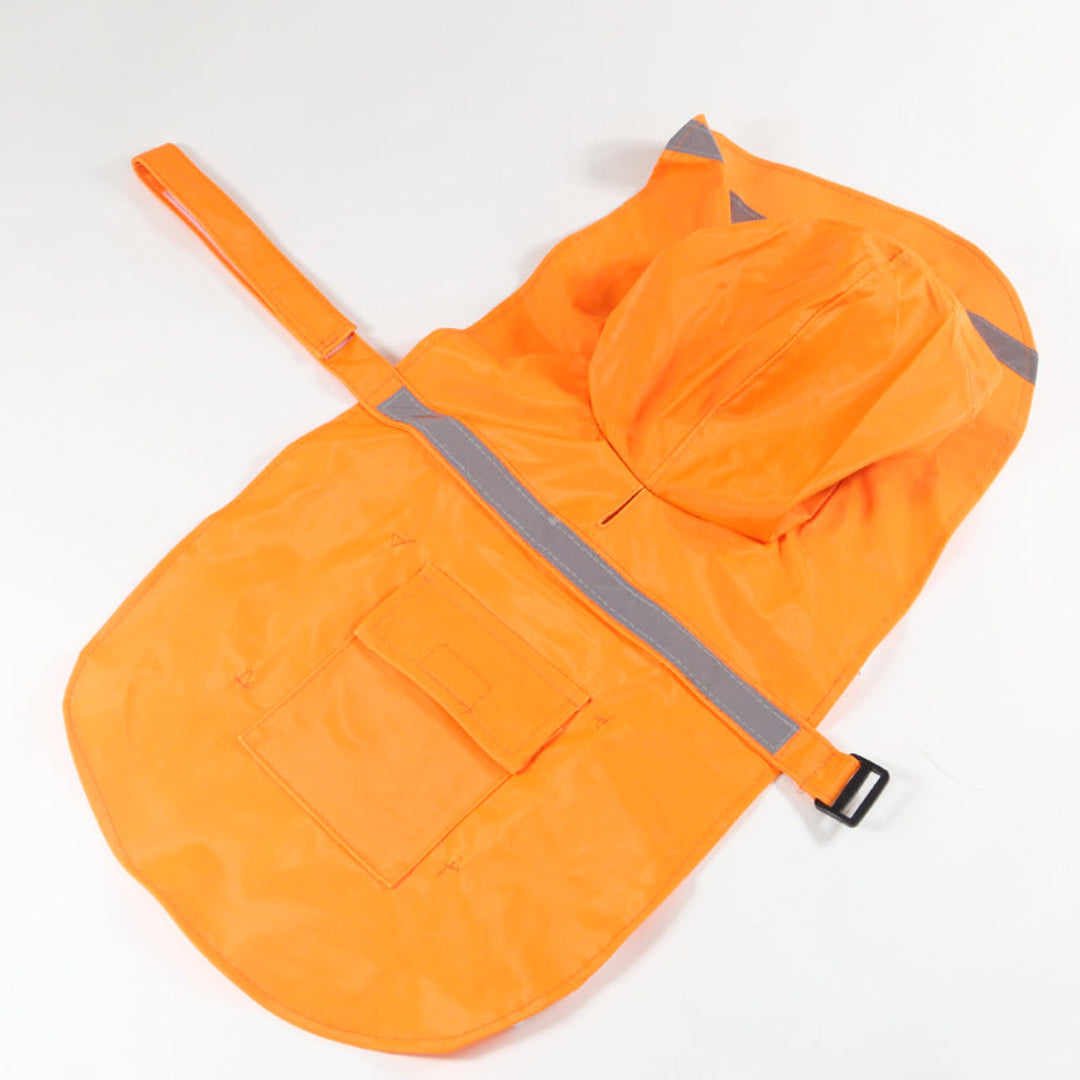 Waterproof Dog Rain Jacket with Reflective Tape