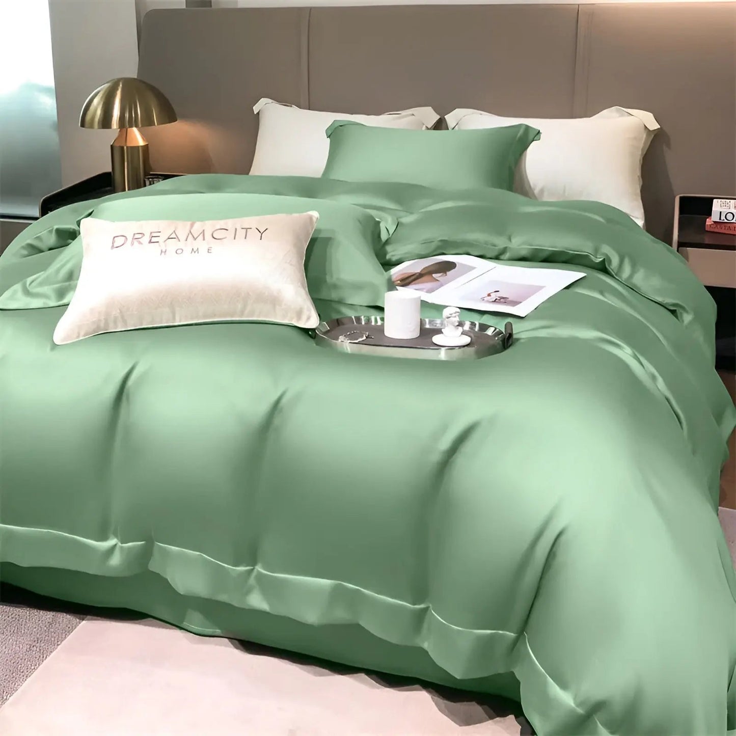 Luxury Bamboo Bedding Set - Silky Soft Temperature Regulating Duvet Cover and Pillowcases