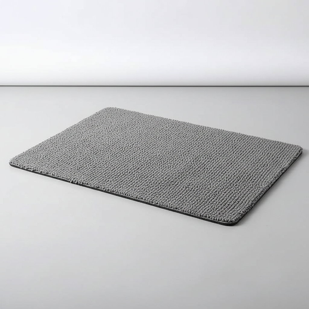 Non-Slip Soft Loofah Bath Mat with Drainage Holes