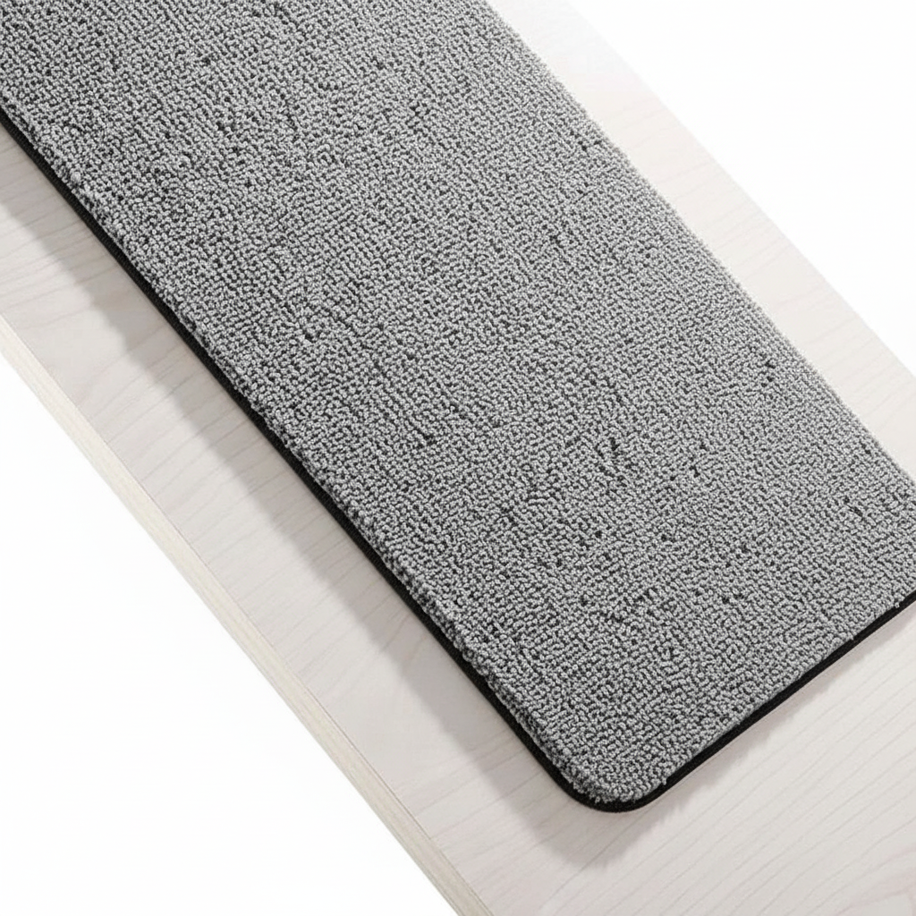 Non-Slip Soft Loofah Bath Mat with Drainage Holes