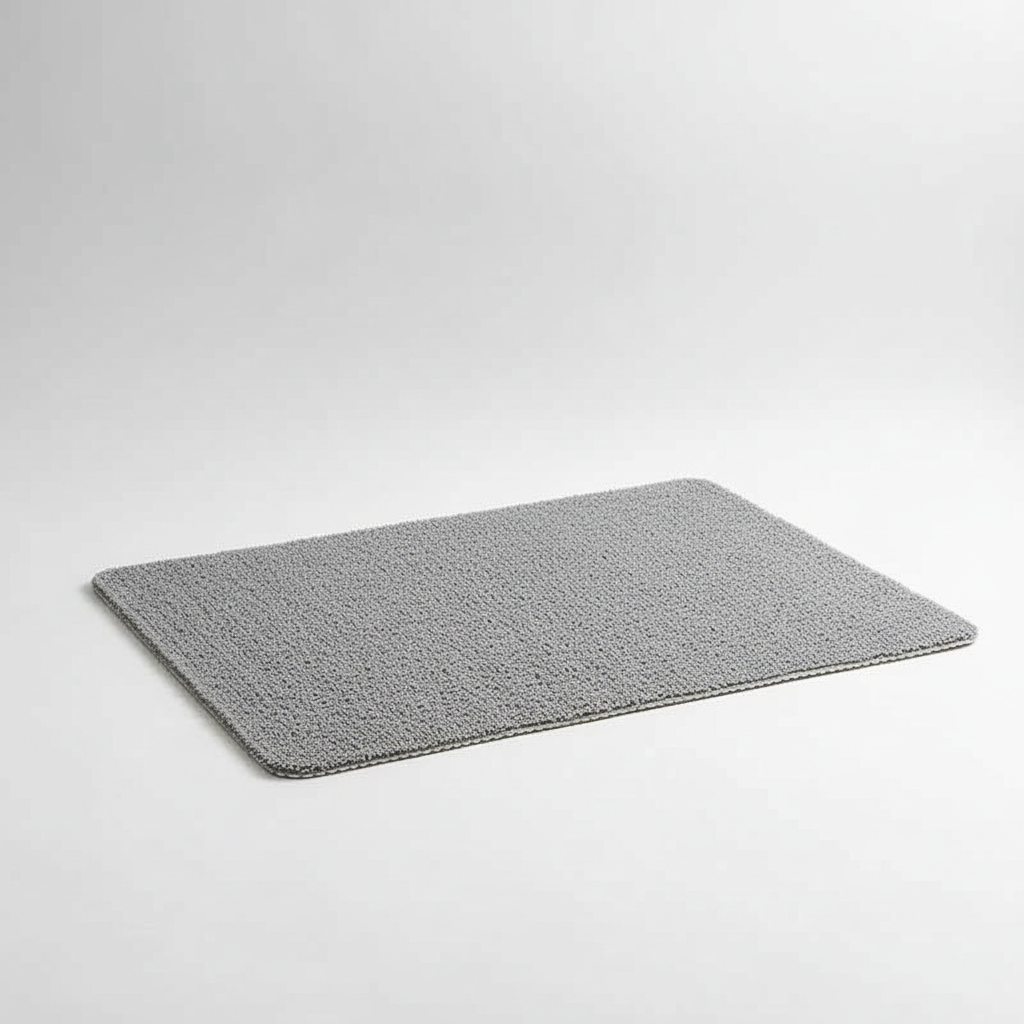 Non-Slip Soft Loofah Bath Mat with Drainage Holes