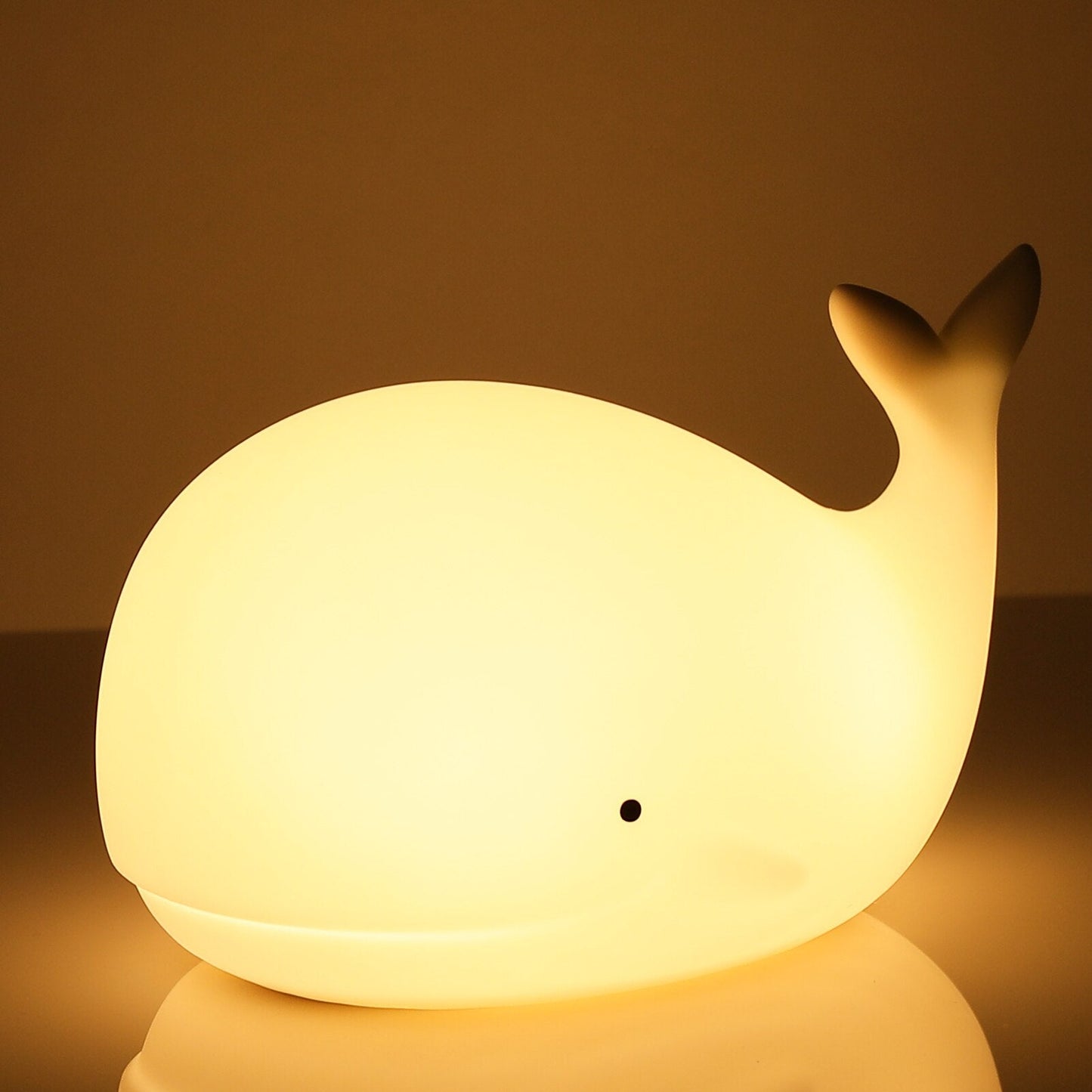 Whale-Shaped LED Night Light with Rechargeable Battery