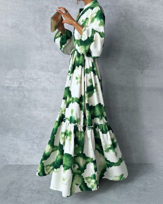 EVERLYN - Abstract Maxi Dress