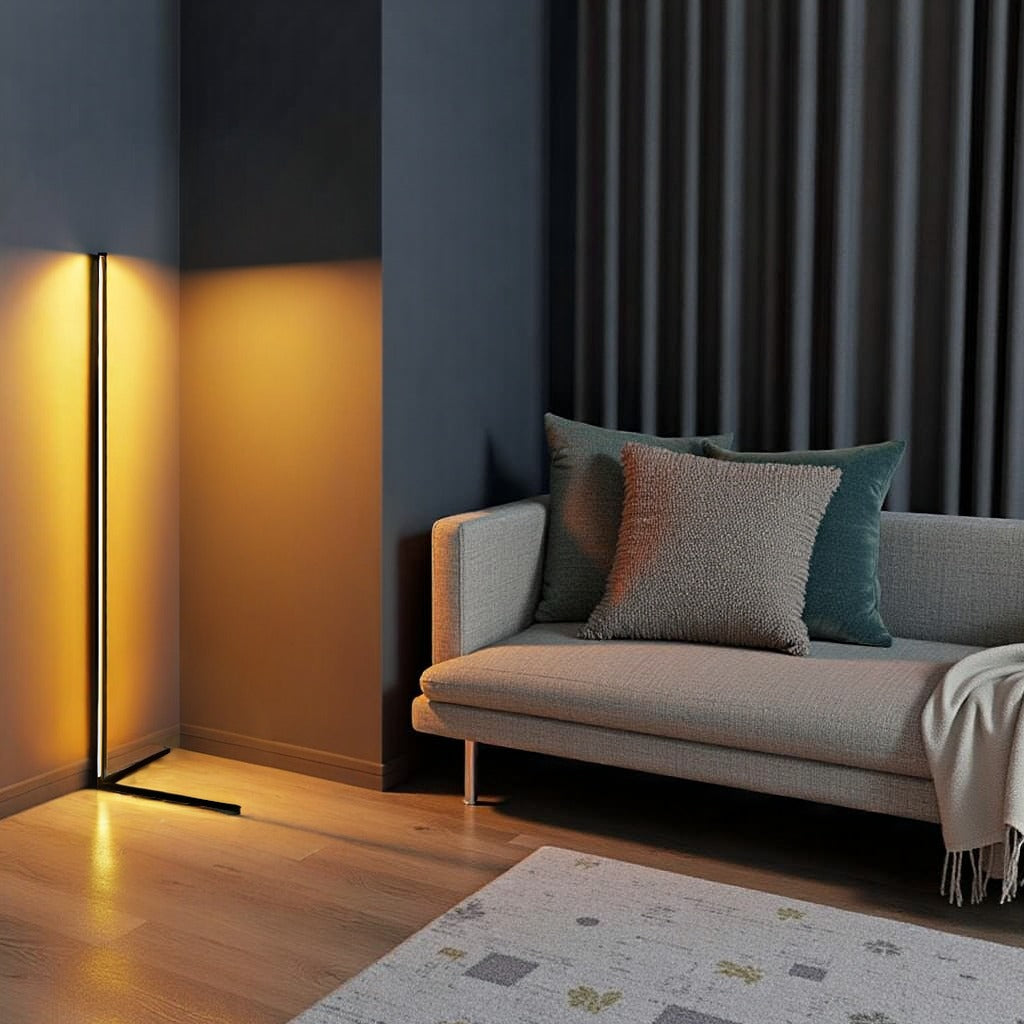 Minimalist Adjustable LED Floor Lamp with Remote Control