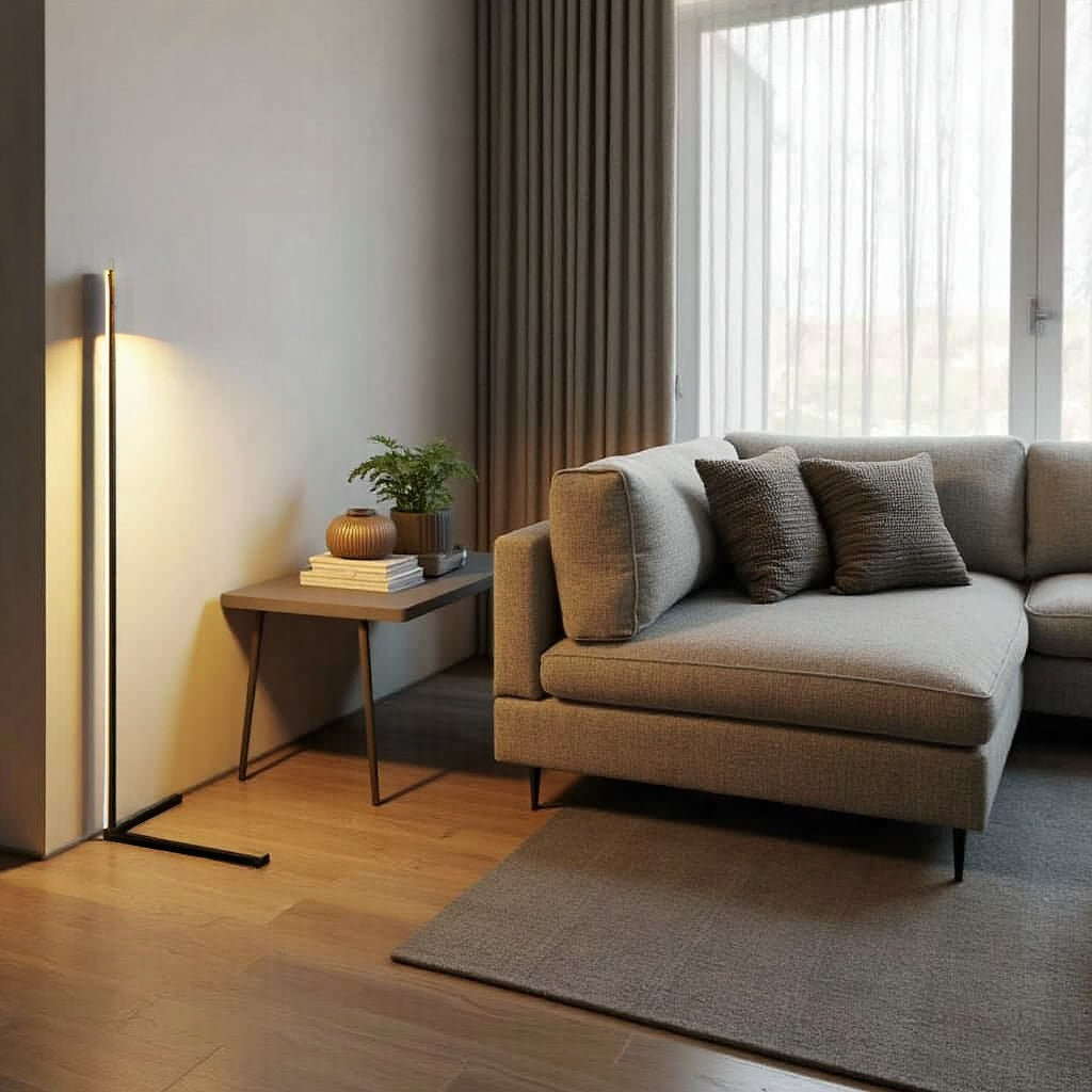 Minimalist Adjustable LED Floor Lamp with Remote Control