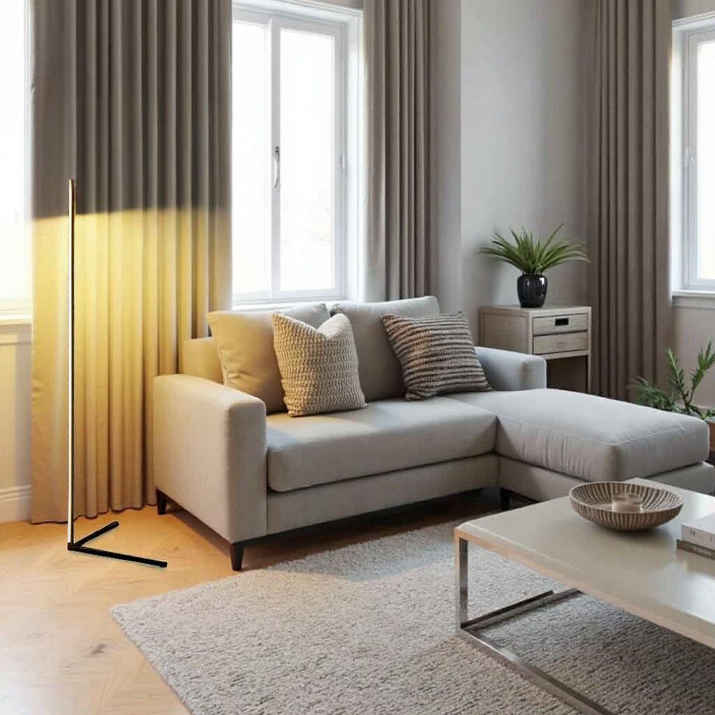 Minimalist Adjustable LED Floor Lamp with Remote Control