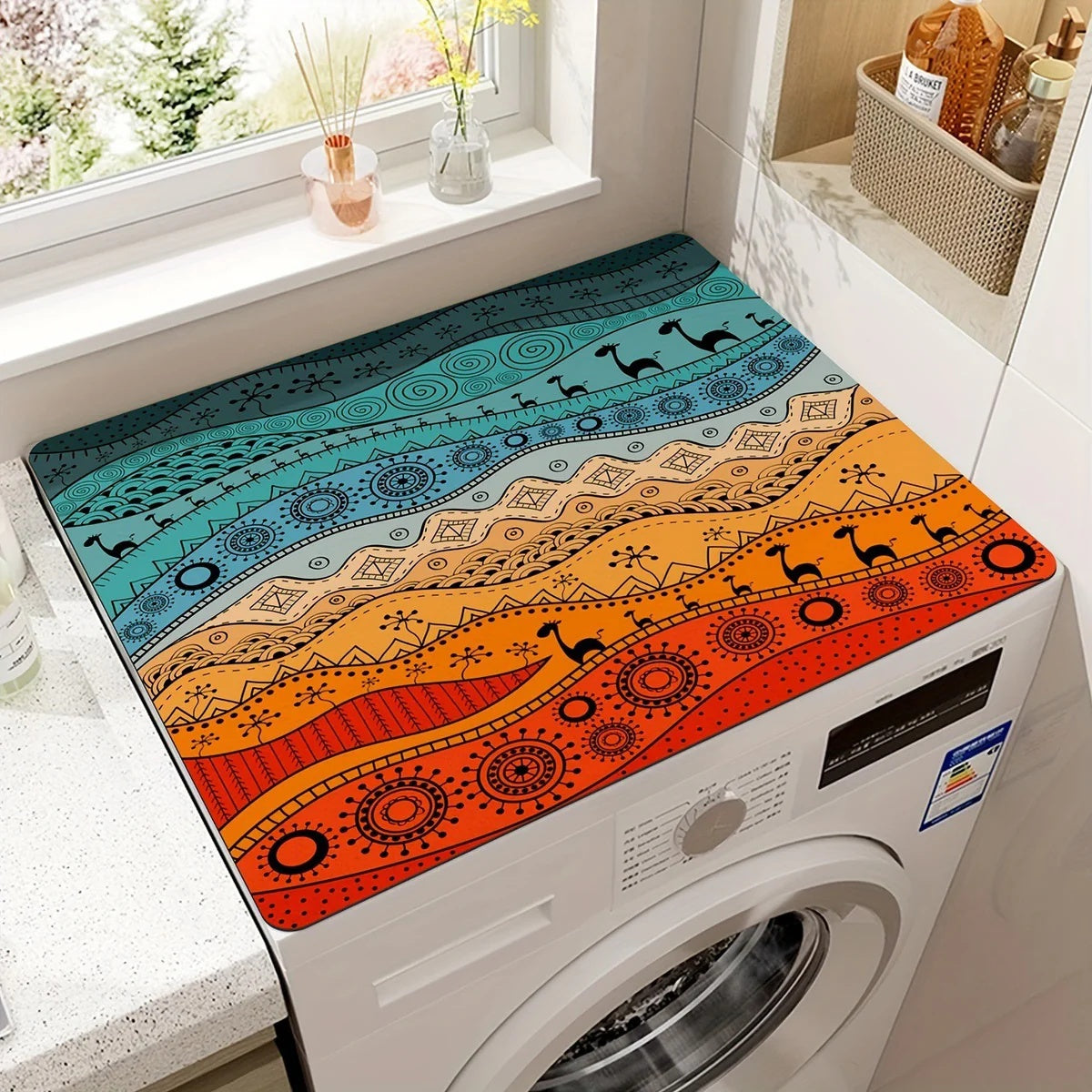 Microfiber Appliance Mat with Anti-Slip Backing