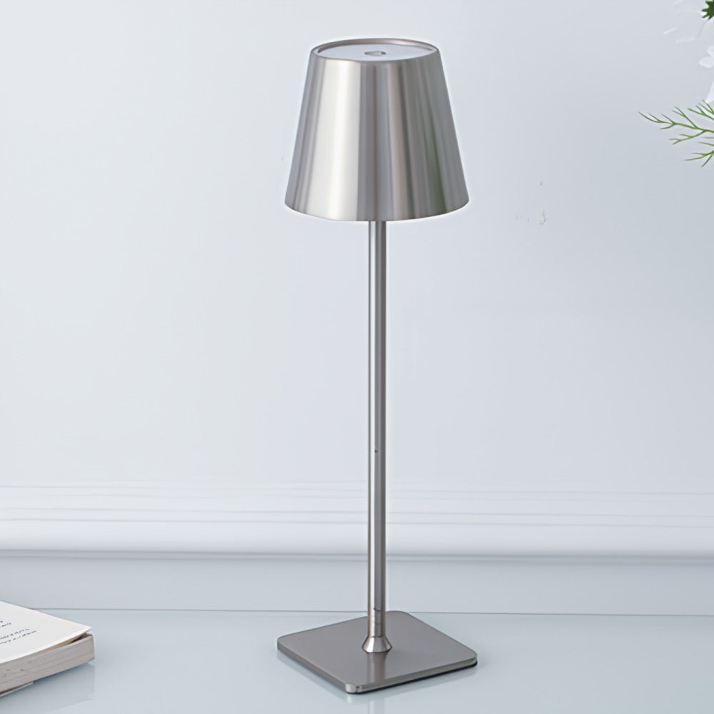 Tall Rechargeable Dimmable Table Lamp for Indoor and Outdoor Use