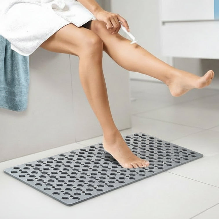 Anti-Slip PVC Shower Mat with Suction Cups