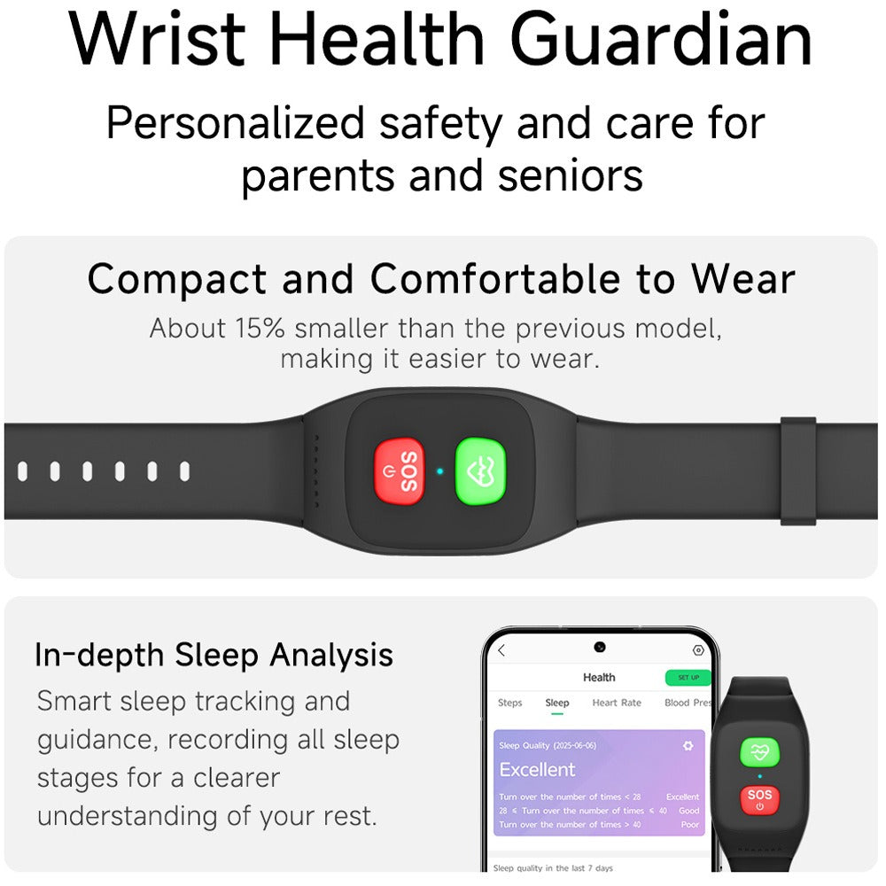 4G GPS Smartwatch for Seniors with SOS, Health Monitoring, and Waterproof Fitness Tracking