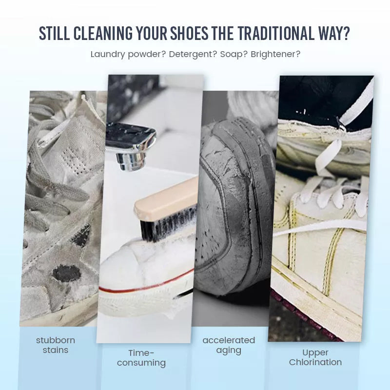 White Shoe Cleaning Cream for Stains and Grime Removal