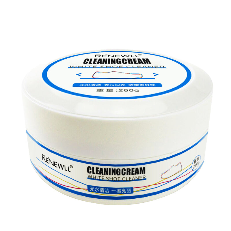 White Shoe Cleaning Cream for Leather and Canvas Footwear