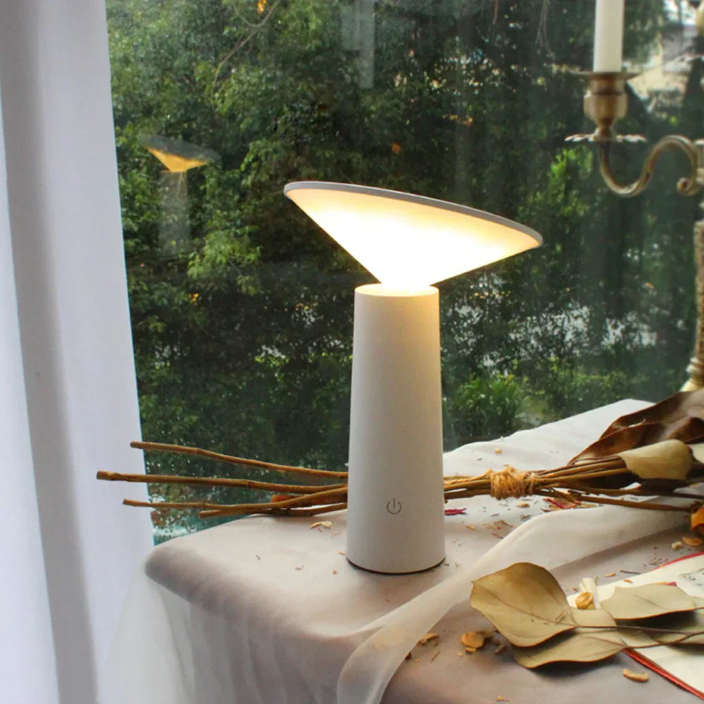 Adjustable Rechargeable LED Table Lamp with Rotating Head