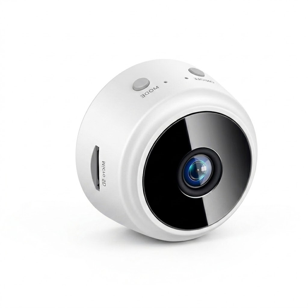 Wireless Mini WiFi Security Camera with Night Vision and Magnetic Mount