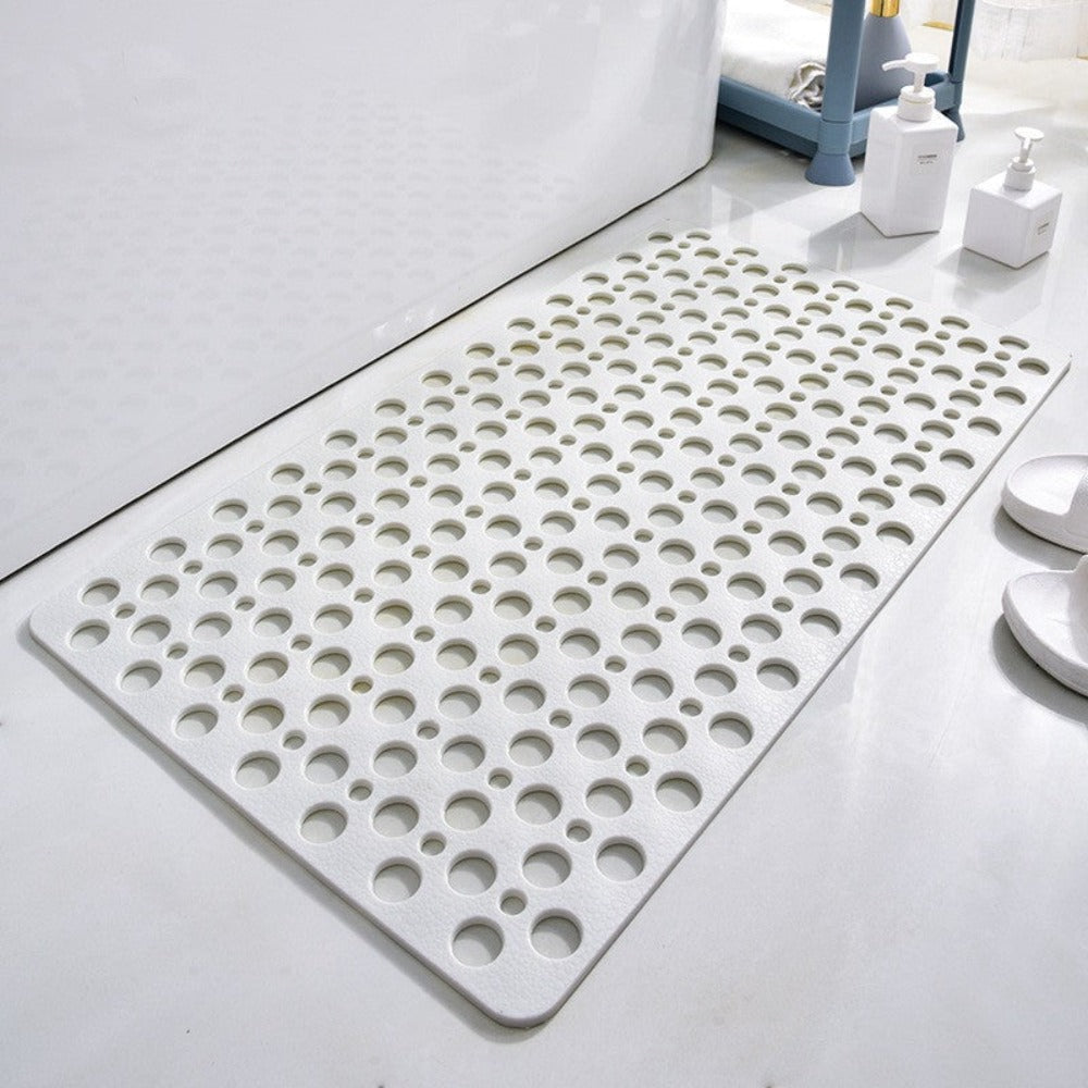 Non-Slip Shower Mat with Suction Cups and Drainage Holes, 16x28 Inch