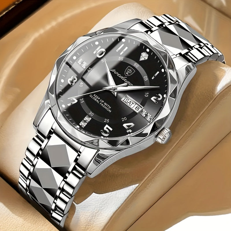Men's Titanium Sport Watch with Digital Quartz Display and Chronograph