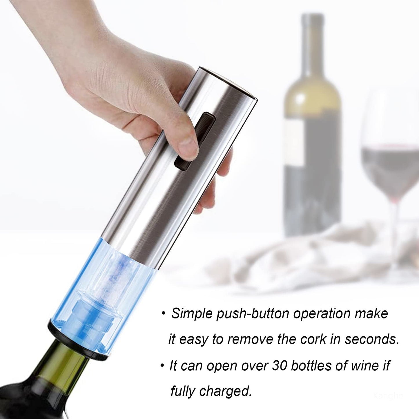 Electric Wine Opener Set with Vacuum Sealer and Pourer