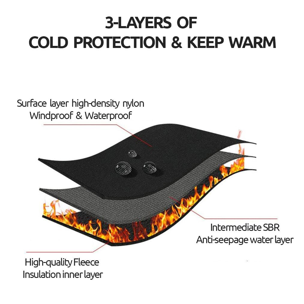 USB Heated Touchscreen Winter Gloves with Fleece Lining
