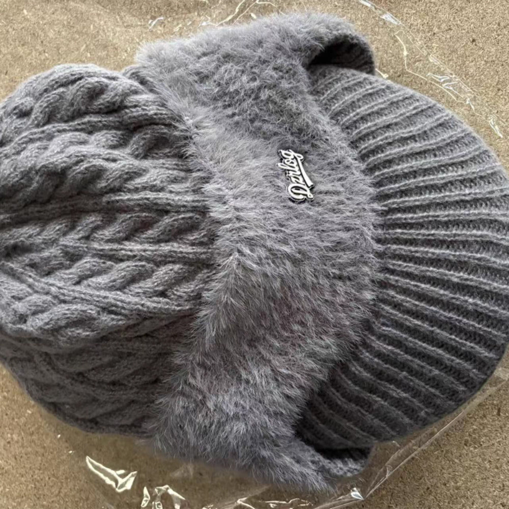 Winter Trapper Hat with Ear Flaps and Visor