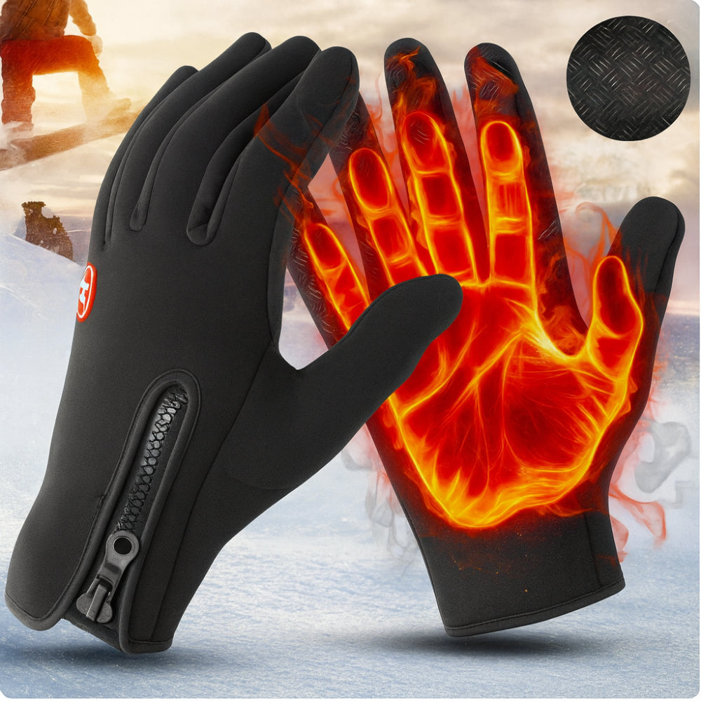 USB Heated Winter Gloves with Touchscreen and Waterproof Design