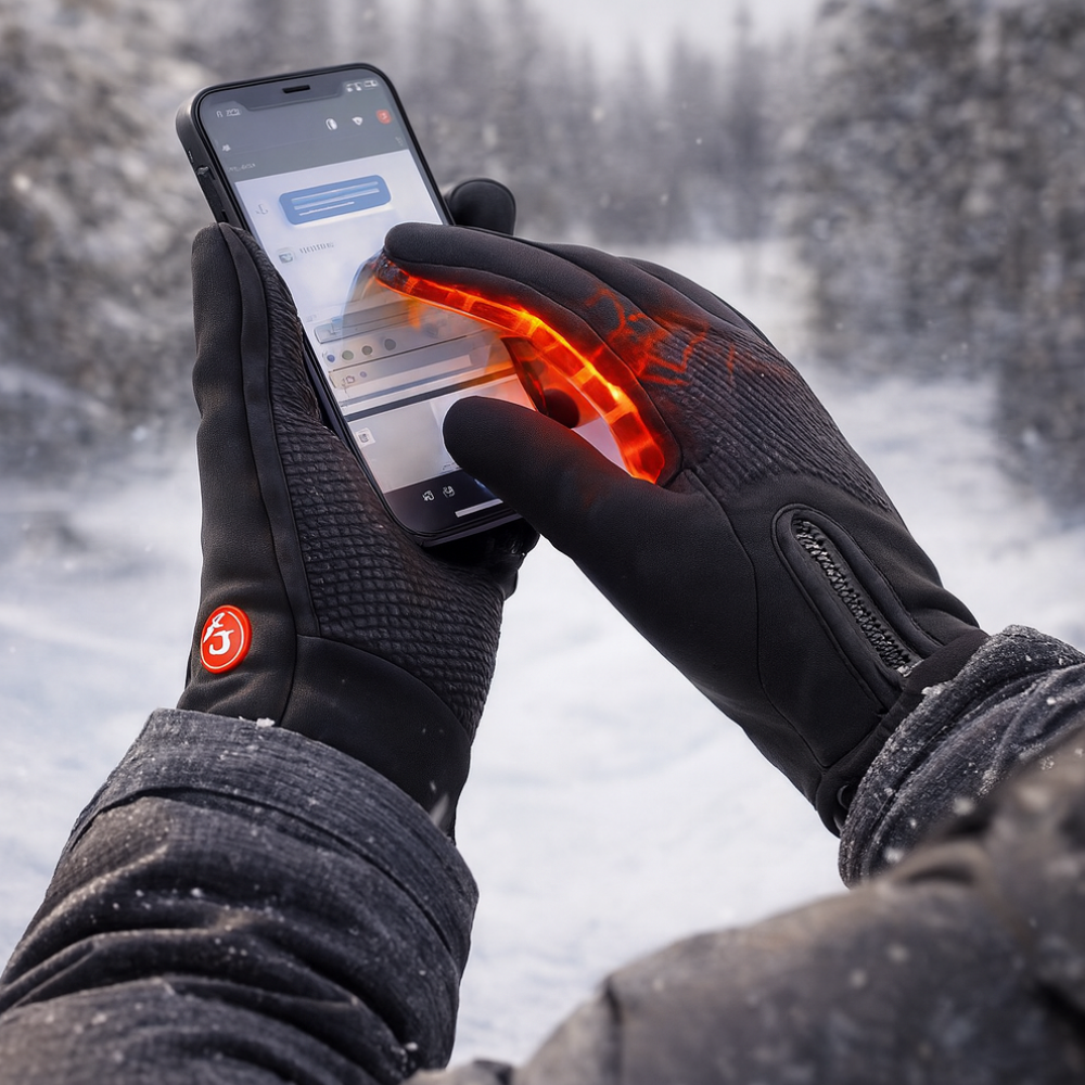 USB Heated Winter Gloves with Touchscreen and Waterproof Design