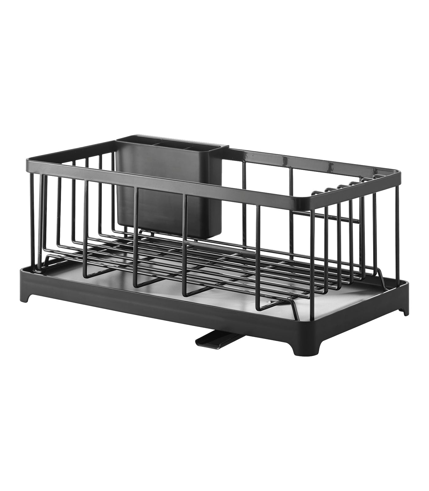 Compact Self-Draining Steel Dish Drying Rack