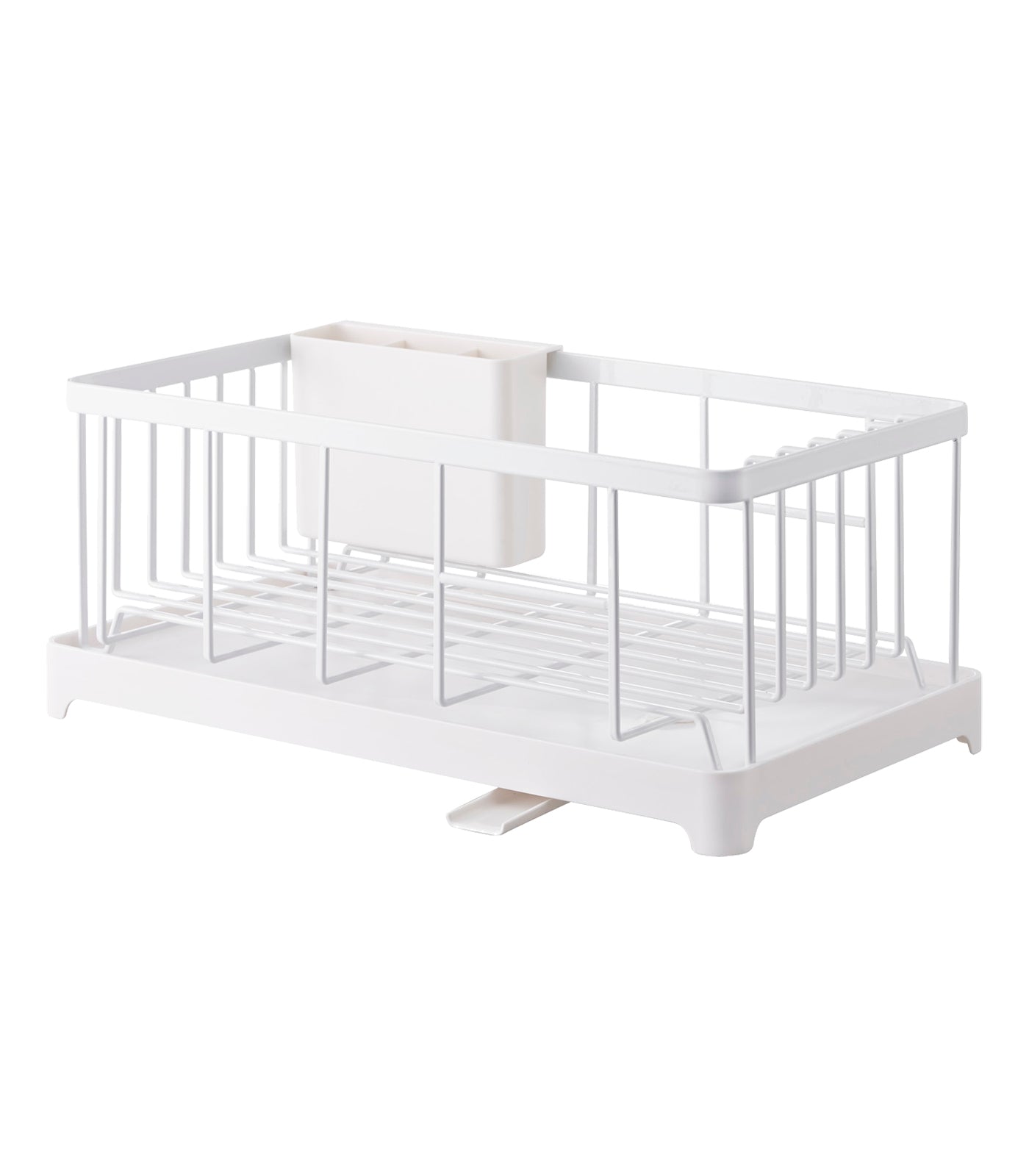 Compact Self-Draining Steel Dish Drying Rack