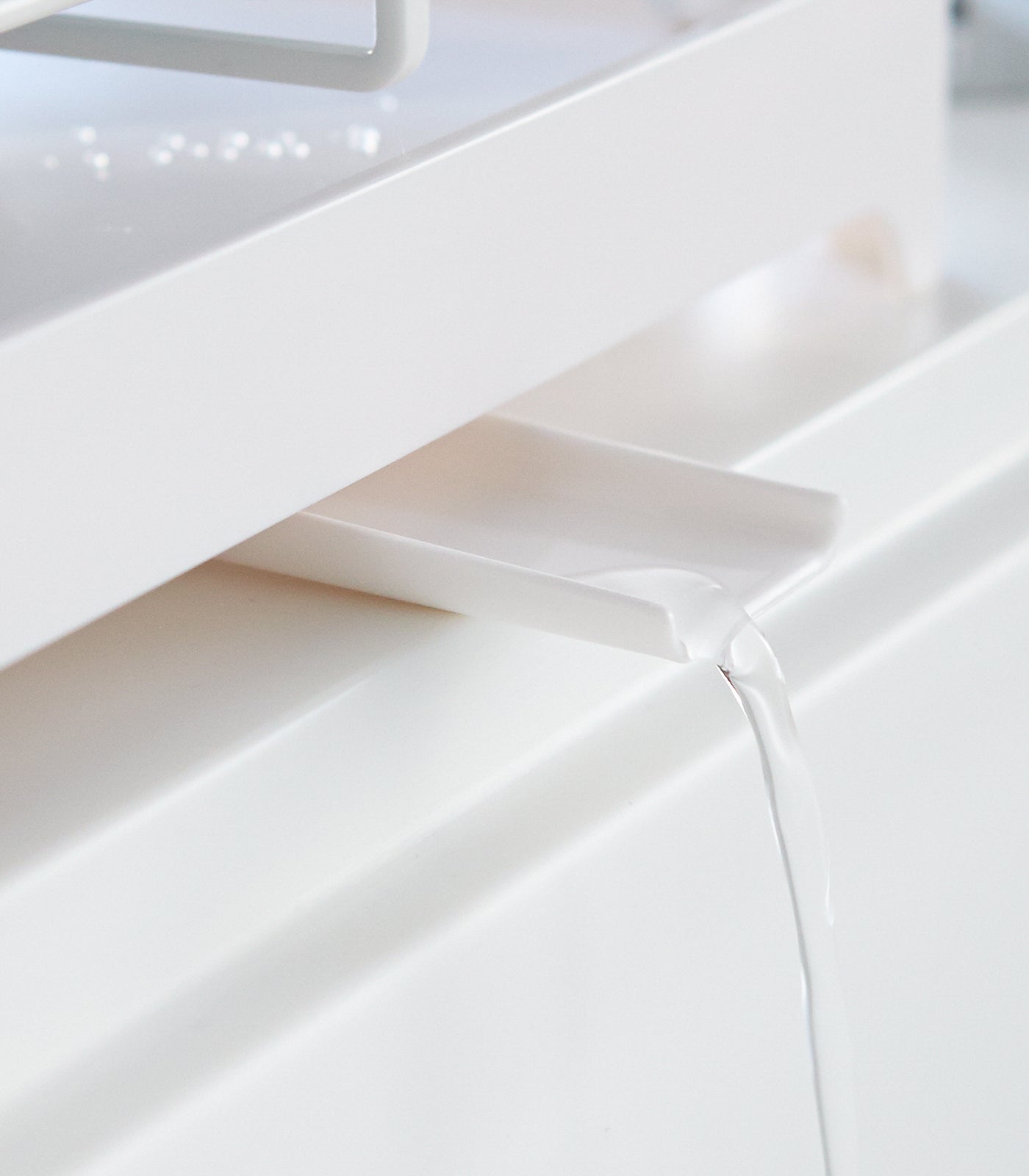 Compact Self-Draining Steel Dish Drying Rack