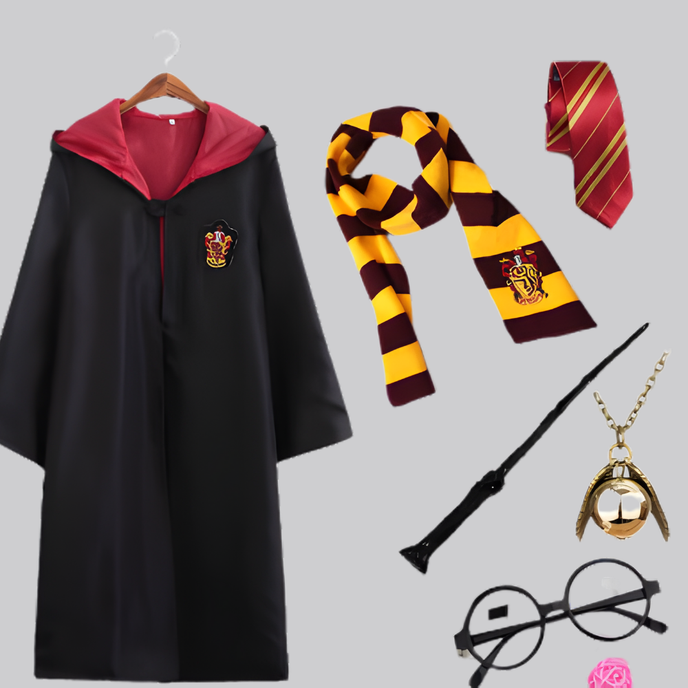 Complete Wizard Costume Set with Cloak and Accessories for All Ages