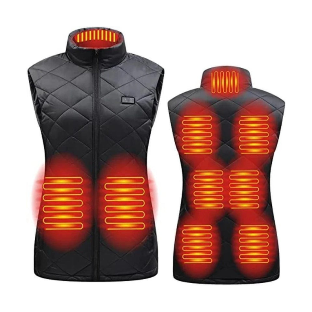 Women's Slim Fit Heated Vest with 9 Heating Zones