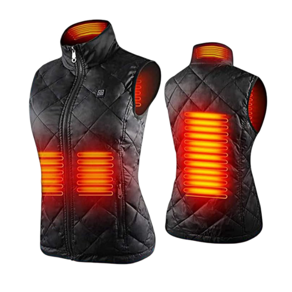 Women's Slim Fit Heated Vest with 9 Heating Zones