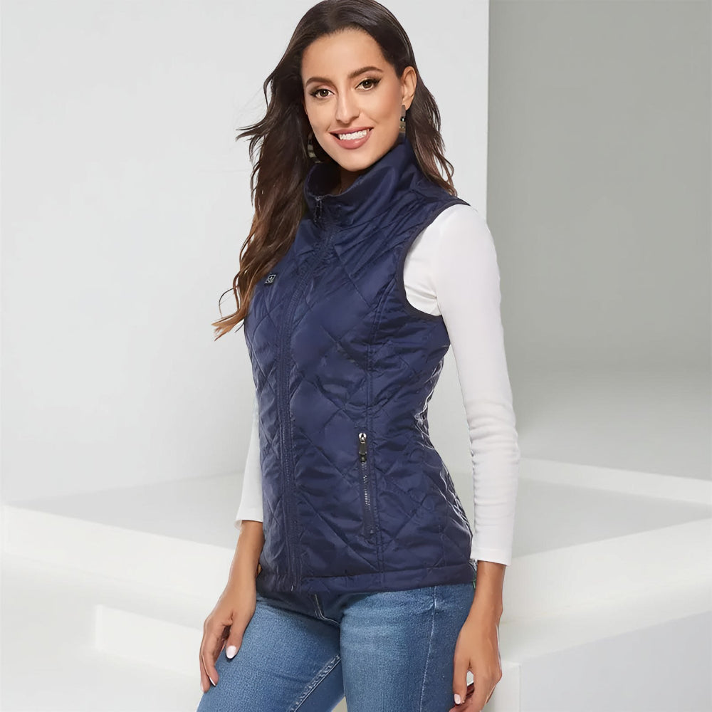 Women's Slim Fit Heated Vest with 9 Heating Zones