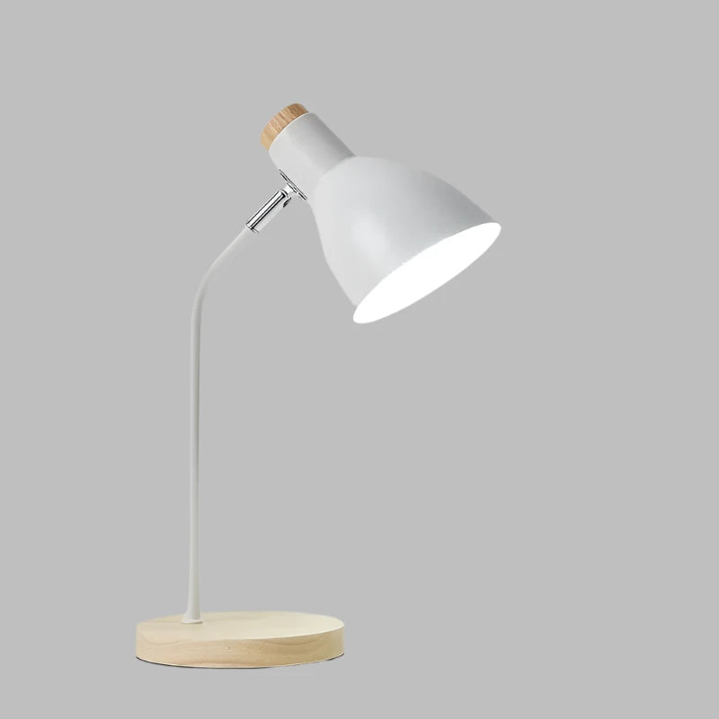 Wood and Metal Scandinavian Table Lamp