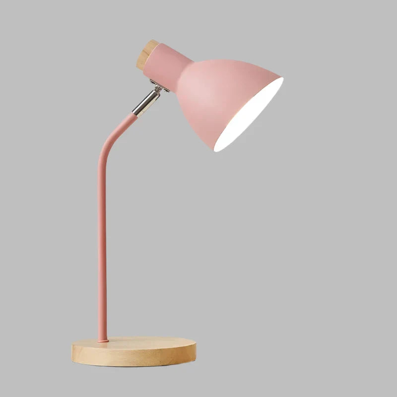 Wood and Metal Scandinavian Table Lamp