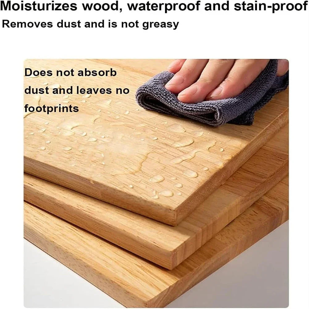 Natural Beeswax Balm for Wooden Furniture with Application Brush
