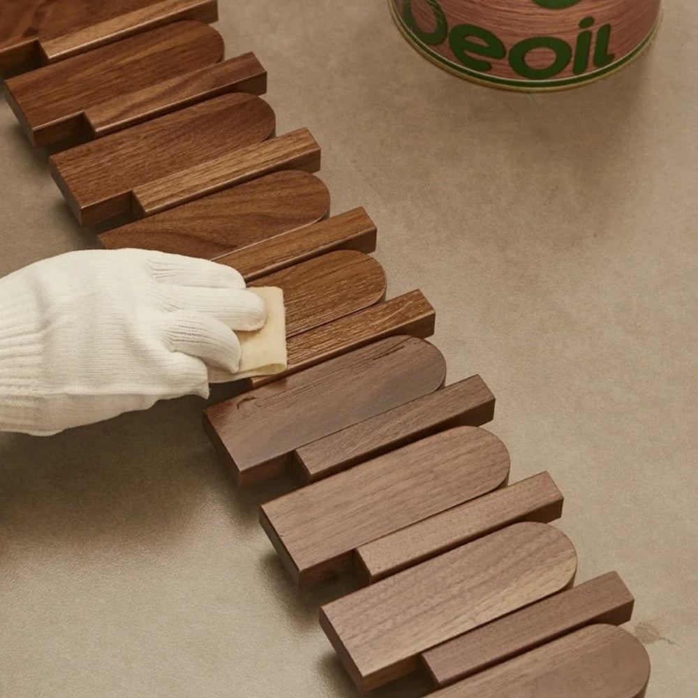 Piano Key Wooden Wall Coat Rack
